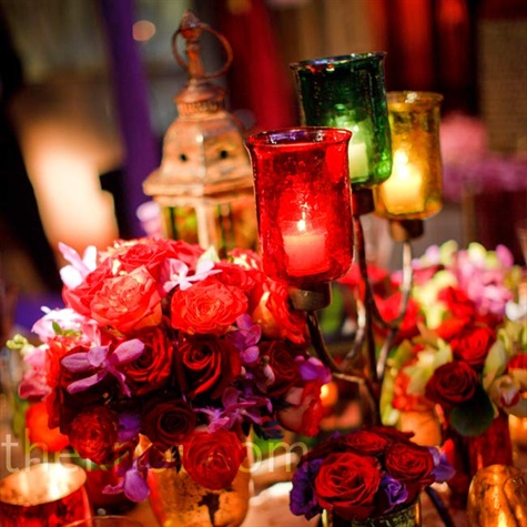 colorful candelabra