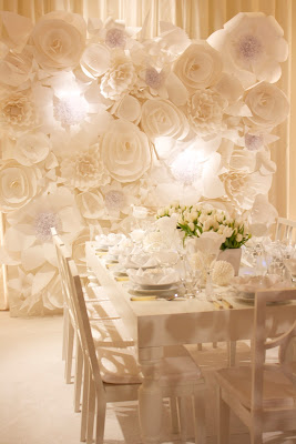 white paper backdrop paper decoration wedding