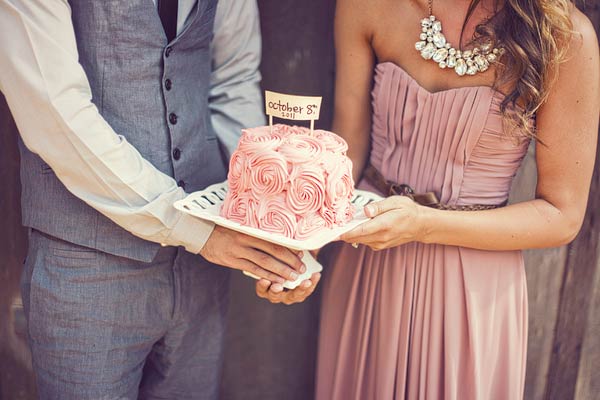 wedding cake flags