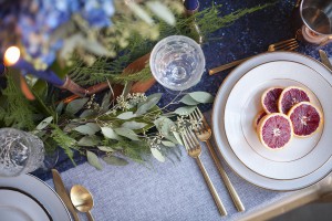 navy and copper inspiration shoot